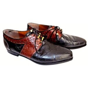 Florsheim Oxford Aligator print Leather Tassle Dress shoes - Men's Size 10D